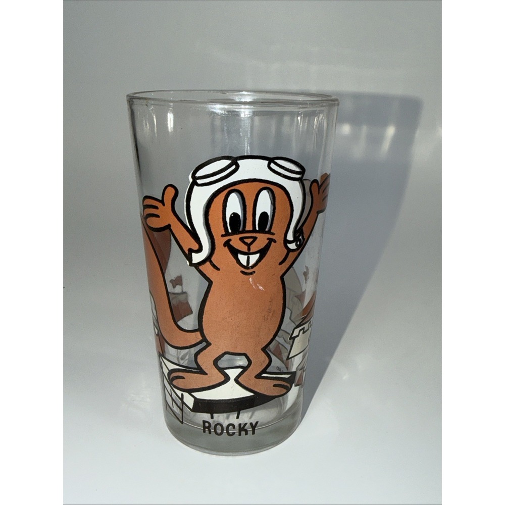 Vintage 70's  Rocky Squirrel — Pepsi Collector Series Glass